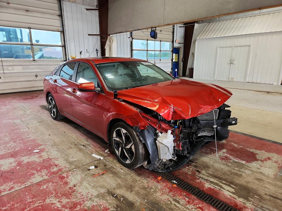 2021 Hyundai Elantra VIN KMHLP4AG3MU101684 COPART salvage auction — FRONT END, Pa - Certificate Of Salvage, sold $1,900 on 2026-07-20 (photo 4)