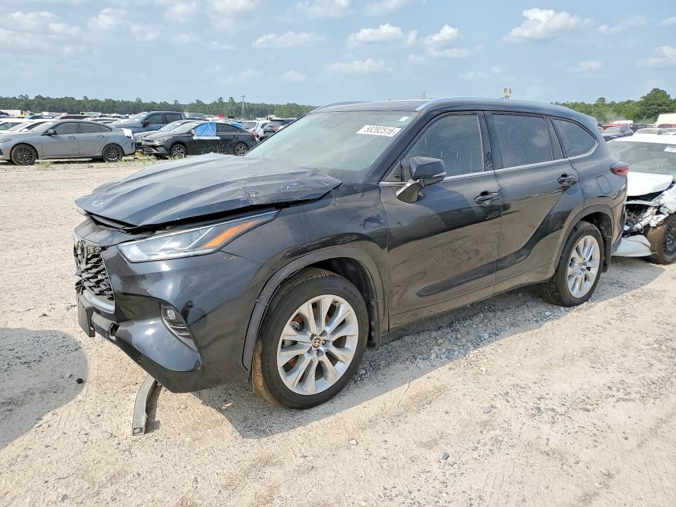 2026 Toyota Highlander VIN 5TDKDRBH5TS597412 COPART salvage auction — FRONT END, Tx - Salvage Vehicle Title, sold $21,100 on 2026-07-14 (photo 1)