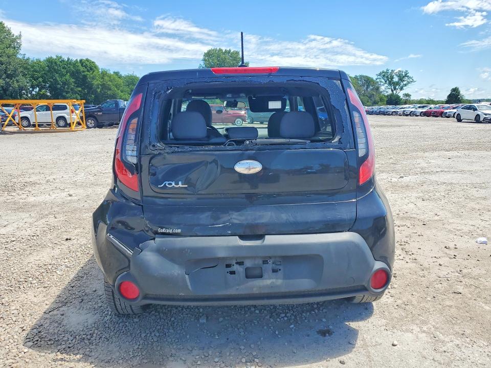 2014 Kia Soul VIN KNDJP3A52E7074742 COPART salvage auction — REAR END, Ia - Cert Of Title-Salvage Title, sold $1,400 on 2026-07-24 (photo 6)