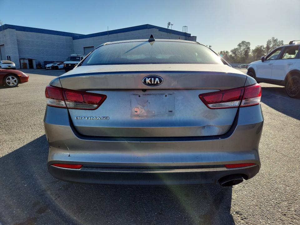 2016 Kia Optima VIN 5XXGT4L36GG072333 COPART salvage auction — FRONT END, Ca - Salvage Certificate, sold $1,250 on 2026-07-28 (photo 6)