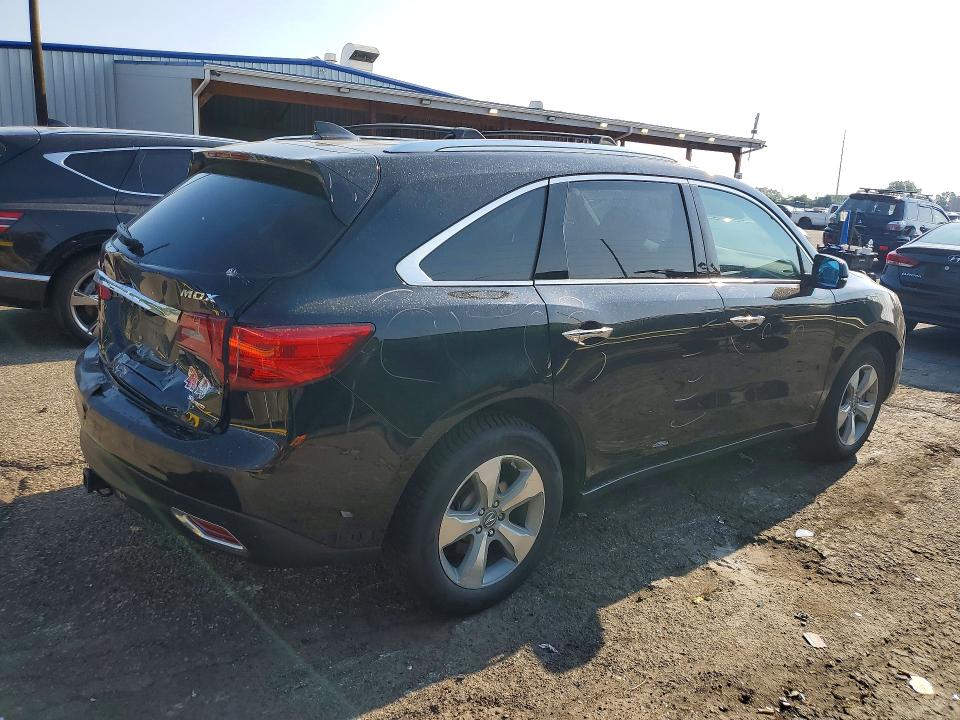 2016 Acura VIN 5FRYD4H2XGB034512 COPART salvage auction — REAR END, Co - Public - Salvage Title, sold $1,950 on 2026-07-28 (photo 3)