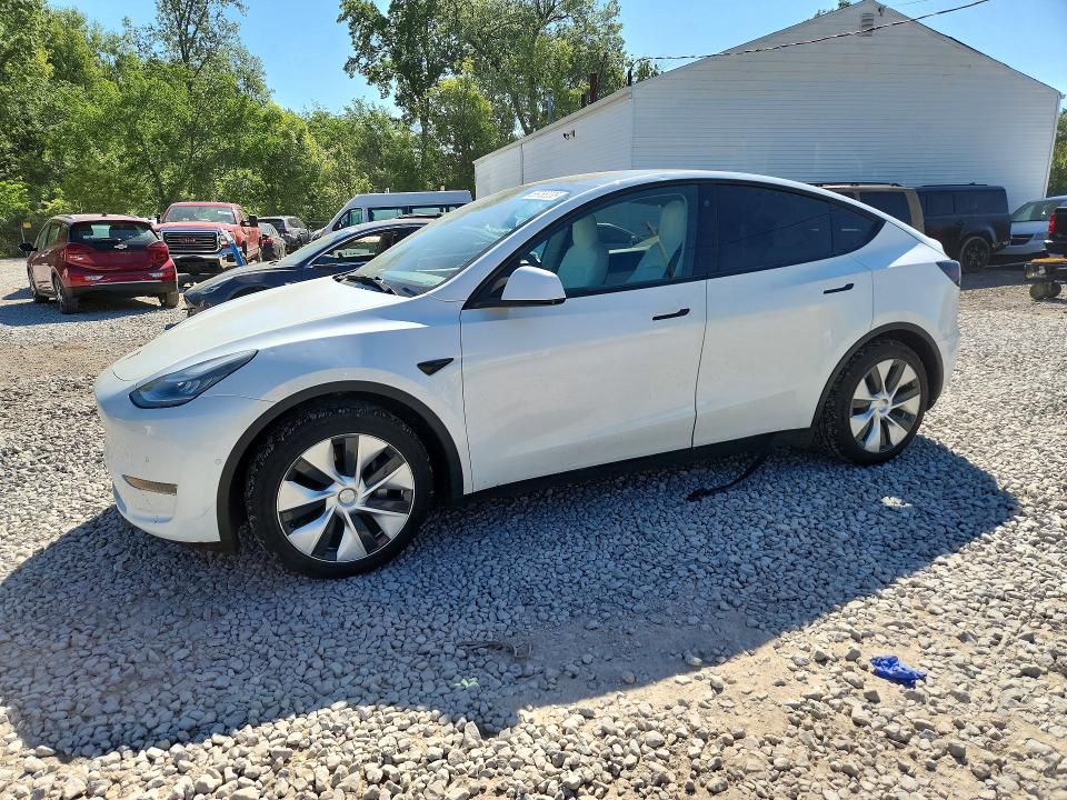 2021 Tesla Model y VIN 5YJYGDEE1MF247951 COPART salvage auction — HAIL, Oh - Cert Of Title-Salvage, sold $13,600 on 2026-07-08 (photo 1)