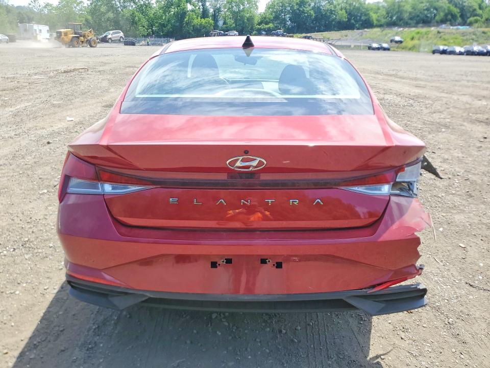 2023 Hyundai Elantra VIN KMHLS4AG8PU617946 COPART salvage auction — REAR END, Ny - Mv-907A Salvage Certificate, sold $325 on 2026-07-23 (photo 6)