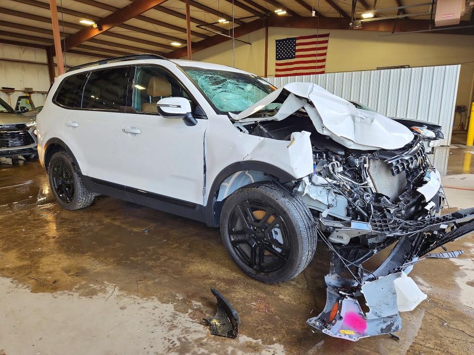 2025 Kia Telluride VIN 5XYP3DGC8SG614465 COPART salvage auction — FRONT END, Pa - Certificate Of Salvage, sold $12,300 on 2026-07-07 (photo 4)