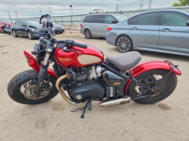 2022 Triumph motorcycle Bonneville VIN SMTD53HL0NTAW7274 COPART salvage auction — FRONT END, IL - SALVAGE CERTIFICATE, sold $2,650 on 2026-07-30 (photo 3)