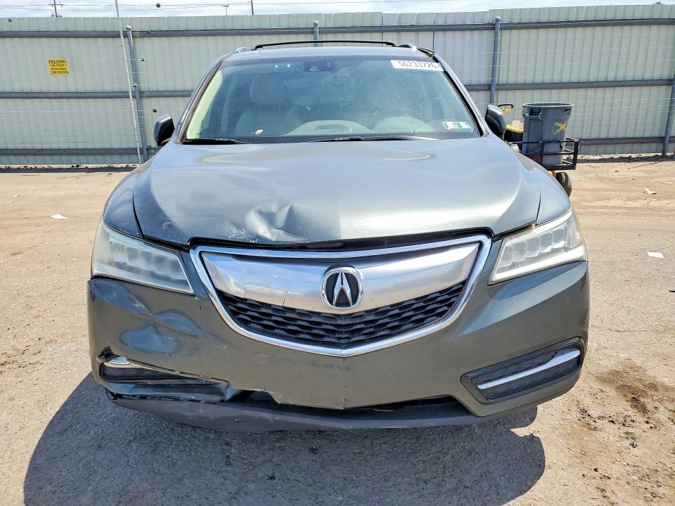 2015 Acura Mdx VIN 5FRYD4H43FB016949 COPART salvage auction — FRONT END, Pa - Certificate Of Salvage, sold $3,350 on 2026-07-02 (photo 5)