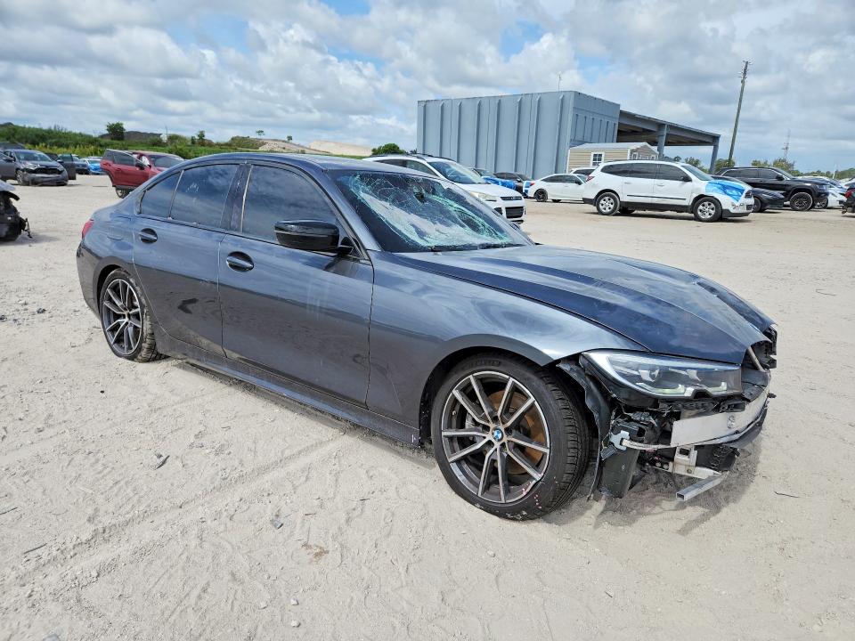 2021 BMW 3er VIN 3MW5R1J04M8B70158 COPART salvage auction — FRONT END, Fl - Certificate Of Destruction, sold $9,700 on 2026-07-09 (photo 4)