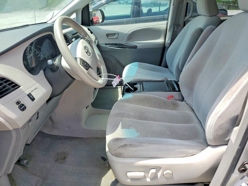 2012 Toyota Sienna VIN 5TDKK3DC9CS275280 COPART salvage auction — FRONT END, Ga - Cert Of Title-Salvage, sold $1,250 on 2026-07-20 (photo 7)