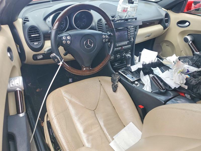 2007 Mercedes-benz Slk-klasse VIN WDBWK54F37F167703 COPART salvage auction — ENGINE BURN, Oh - Cert Of Title-Salvage, sold $325 on 2026-07-15 (photo 8)