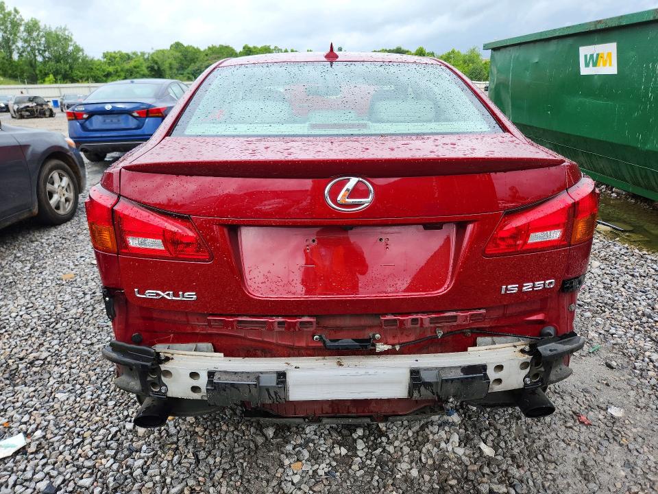2008 Lexus Is 250 VIN JTHBK262882072926 COPART salvage auction — REAR END, Al - Cert Of Title-Salvage Title, sold $2,550 on 2026-07-07 (photo 6)