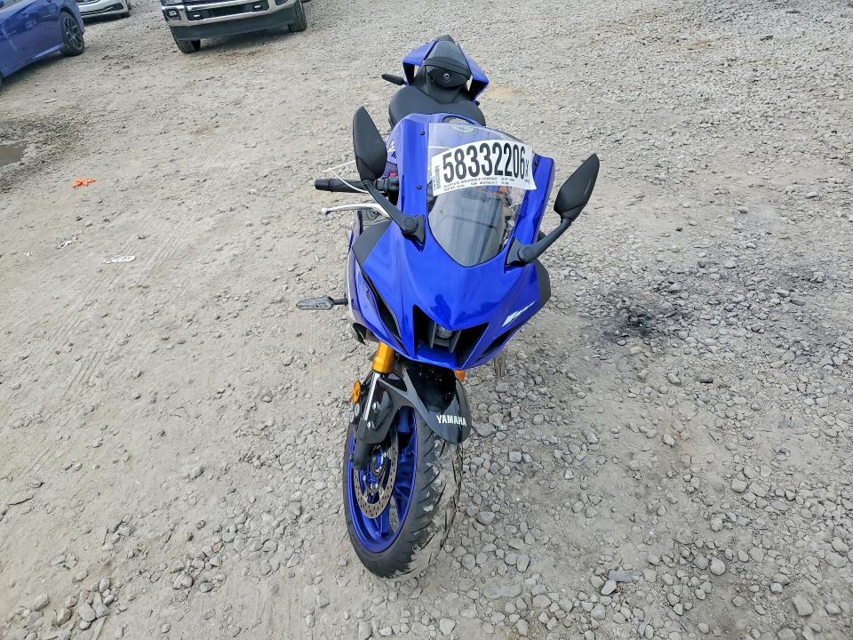 2025 Yamaha Yzf VIN JYARM38E6SA019903 COPART salvage auction — SIDE, OH - CERT OF TITLE-SALVAGE, sold $1,300 on 2026-07-30 (photo 1)