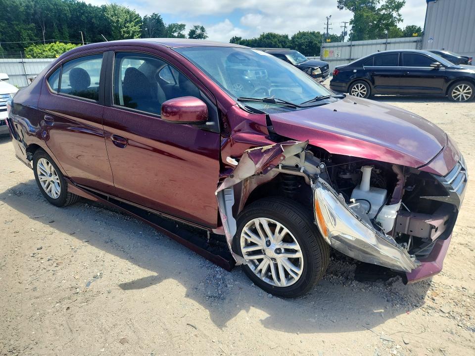 2021 Mitsubishi Mirage VIN ML32FUFJXMHF04535 COPART salvage auction — FRONT END, VA - CERT OF TITLE - SALVAGE, sold $1,550 on 2026-07-28 (photo 4)