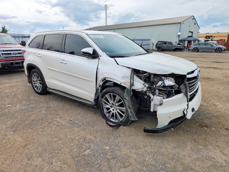 2015 Toyota Highlander VIN 5TDJKRFH5FS199939 COPART salvage auction — FRONT END, On - Permit Salvage, sold $4,600 on 2026-07-28 (photo 4)