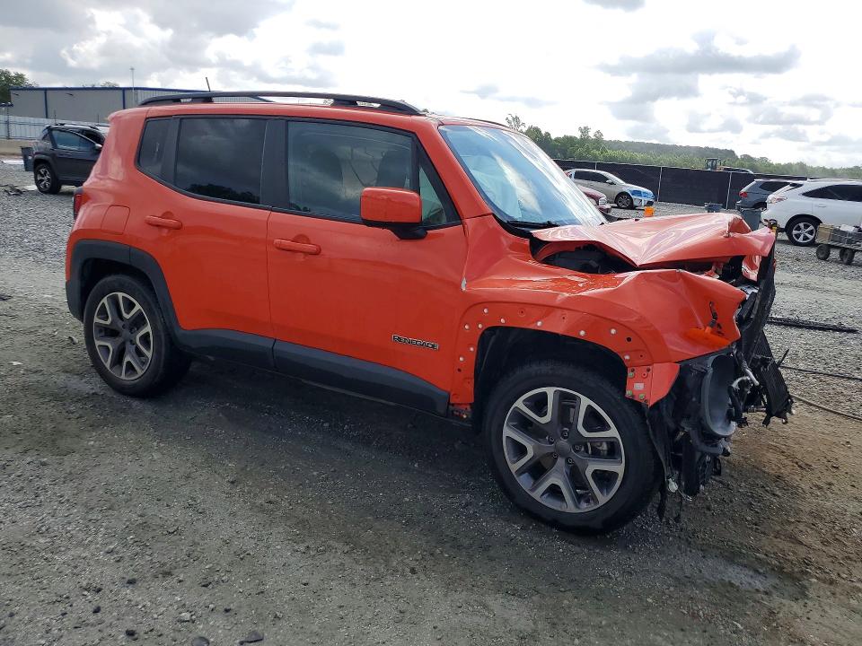 2015 Jeep Renegade VIN ZACCJABT7FPB31470 COPART salvage auction — FRONT END, Sc - Cert Of Title-Salvage, sold $200 on 2026-07-27 (photo 4)