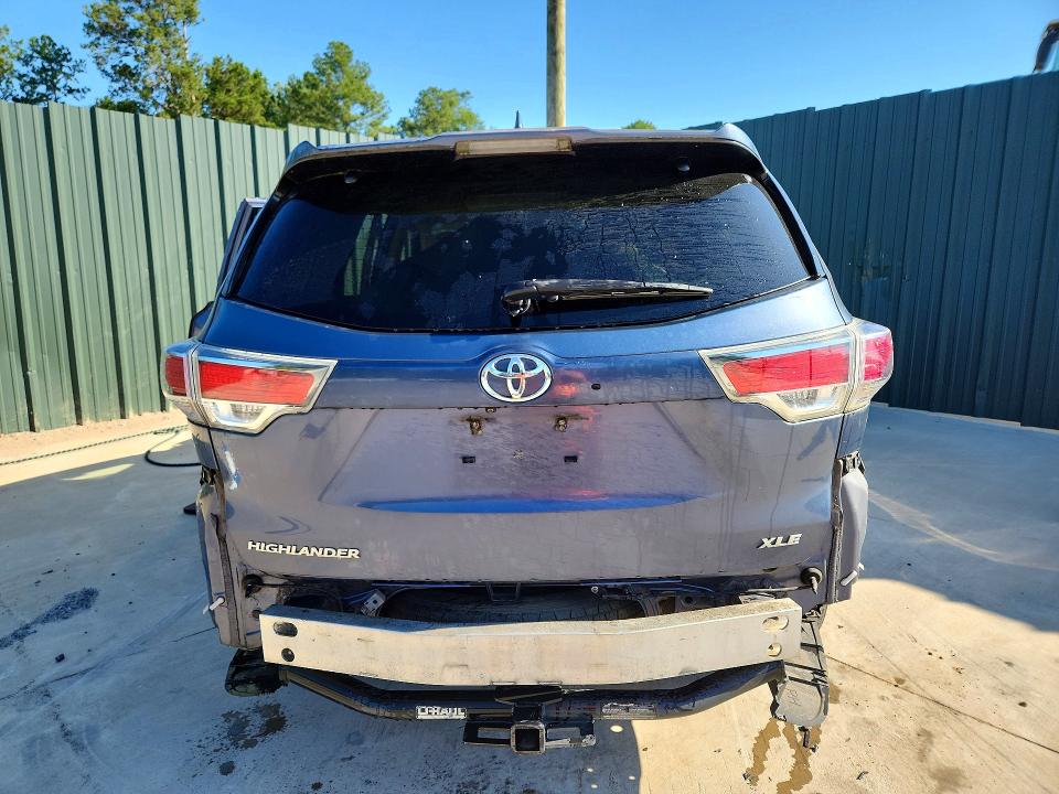 2016 Toyota Highlander VIN 5TDKKRFH5GS502692 COPART salvage auction — SIDE, Sc - Cert Of Title-Salvage, sold $5,600 on 2026-07-30 (photo 6)
