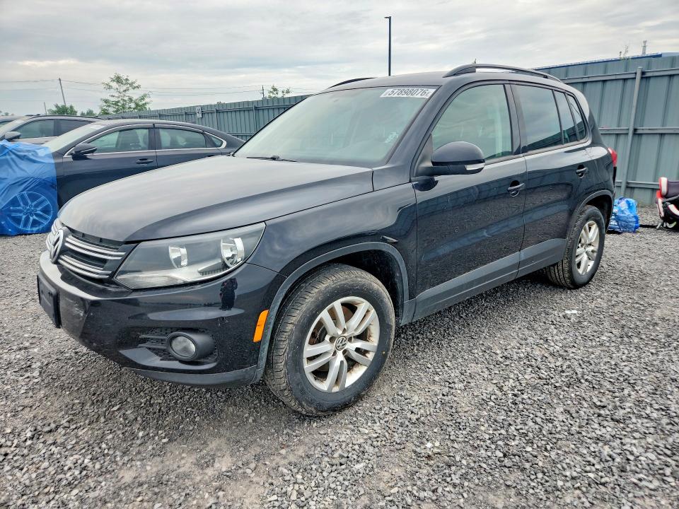 2014 Volkswagen Tiguan VIN WVGKV3AX1EW616362 COPART salvage auction — REAR END, On - Permit No Brand - Unfit, sold $825 on 2026-08-06 (photo 1)
