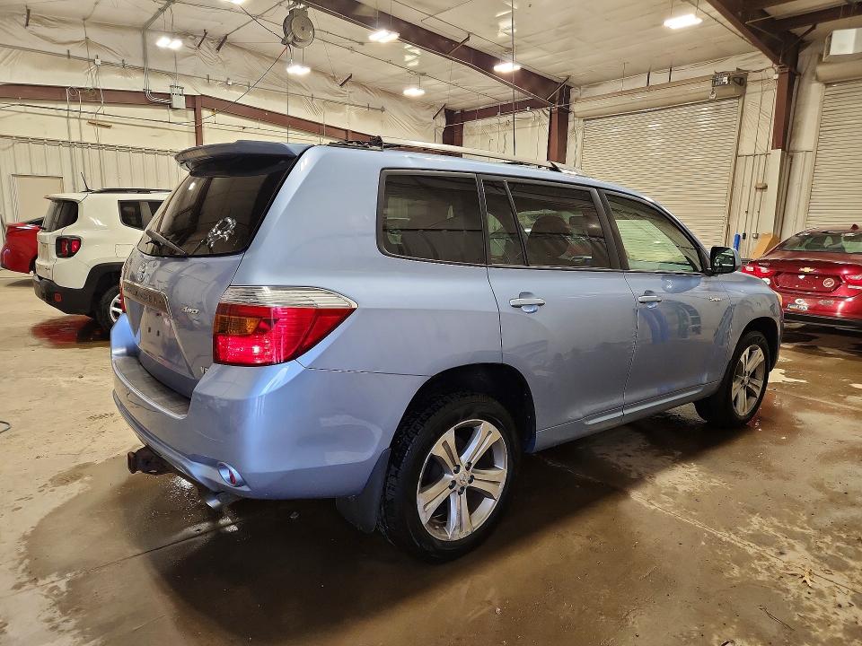 2008 Toyota Highlander VIN JTEES43A182090413 COPART salvage auction — HAIL, WI - CERTIFICATE OF TITLE, sold $925 on 2026-07-13 (photo 3)