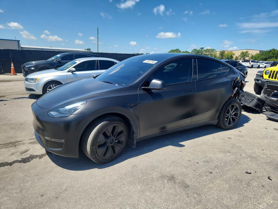 2024 Tesla VIN 7SAYGAEE2RF186506 COPART salvage auction — REAR END, Fl - Cert Of Title Slvg Rebuildable, sold $11,800 on 2026-07-28 (photo 1)