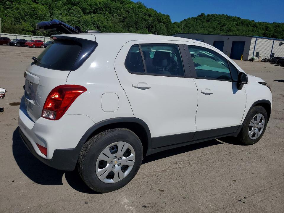 2018 Chevrolet Trax VIN KL7CJKSB7JB568754 COPART salvage auction — FRONT END, Pa - Certificate Of Salvage, sold $1,250 on 2026-07-09 (photo 3)