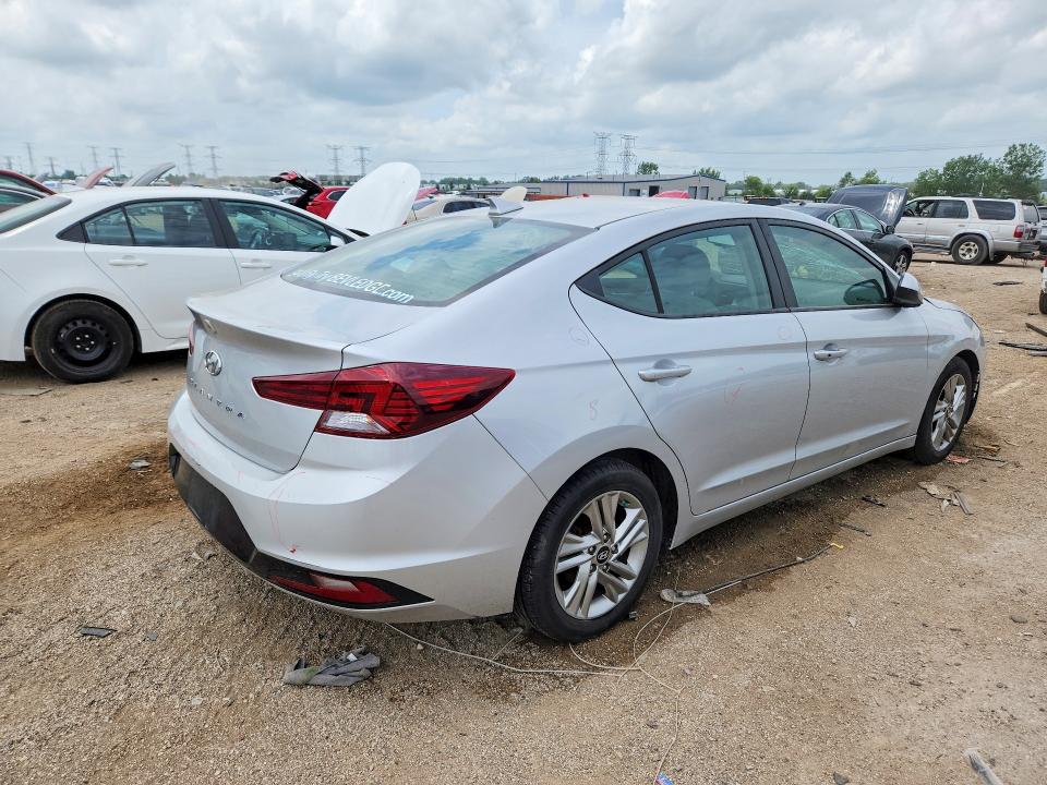 2019 Hyundai Elantra VIN KMHD84LF6KU771345 COPART salvage auction — FRONT END, Il - Salvage Certificate, sold $325 on 2026-07-28 (photo 3)