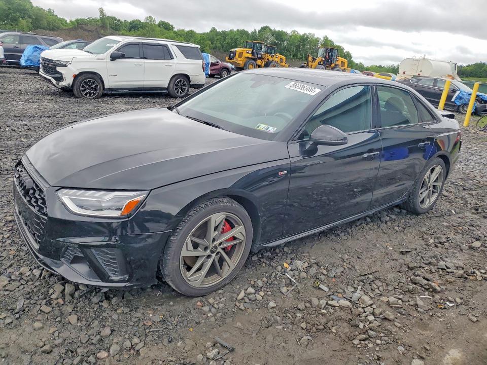 2023 Audi A4 VIN WAUEAAF49PA025788 COPART salvage auction — REAR END, Pa - Cert Of Salv-R=Reconstructed, sold $9,400 on 2026-07-08 (photo 1)