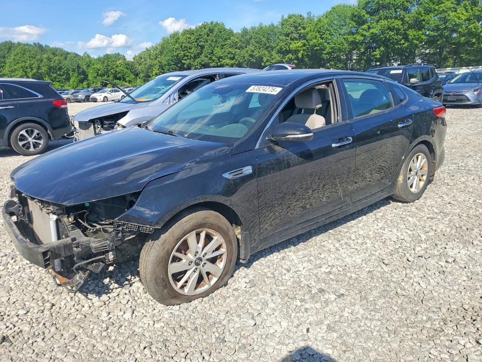 2017 Kia Optima VIN 5XXGT4L37HG131701 COPART salvage auction — FRONT END, Ma - Certificate Of Title, sold $625 on 2026-07-16 (photo 1)