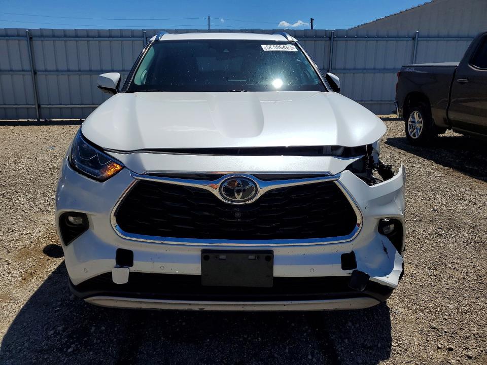 2020 Toyota Highlander VIN 5TDFZRBH3LS021577 COPART salvage auction — FRONT END, Ia - Cert Of Title-Salvage Title, sold $15,600 on 2026-07-22 (photo 5)