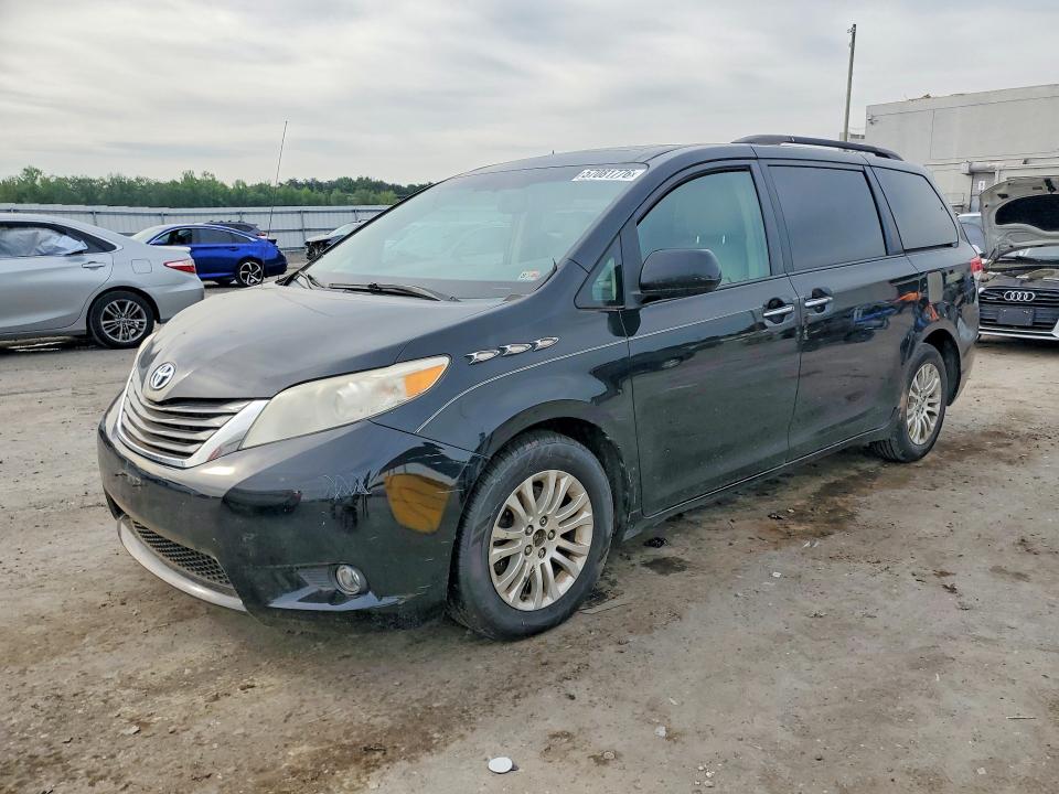 2014 Toyota VIN 5TDYK3DC6ES449349 COPART salvage auction — FRONT END, Va - Certificate Of Title, sold $3,050 on 2026-07-15 (photo 1)