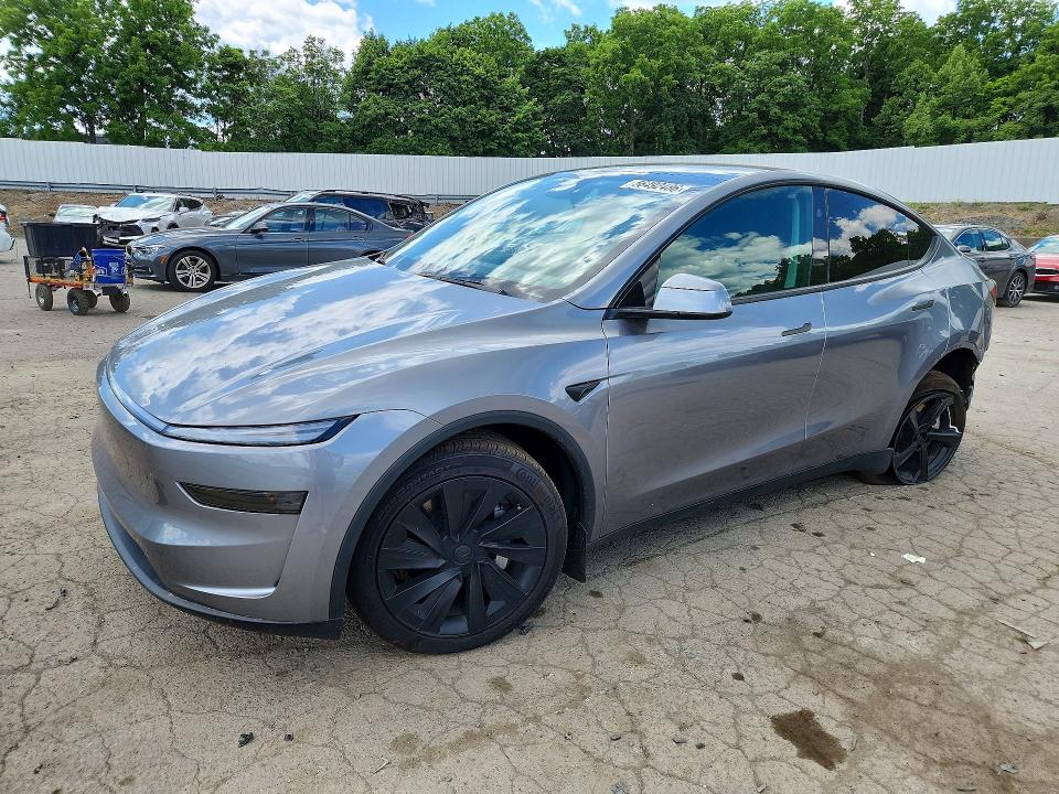 2026 Tesla Model y VIN 7SAYGDEE5TF386191 COPART salvage auction — REAR END, Ny - Mv-907A Salvage Certificate, sold $12,400 on 2026-07-23 (photo 1)