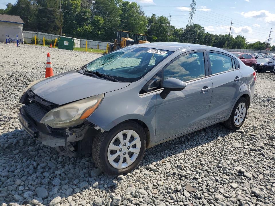 2013 Kia Rio VIN KNADM4A37D6230950 COPART salvage auction — FRONT END, NC - SALVAGE CERTIFICATE OF TITLE, sold $175 on 2026-07-29 (photo 1)