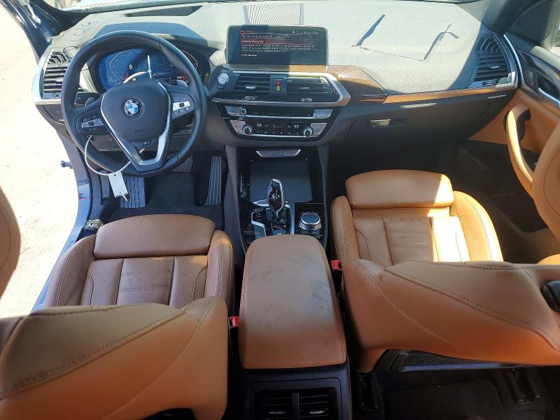2021 BMW X3 VIN 5UXTY3C00M9G33460 COPART salvage auction — FRONT END, Ca - Salvage Certificate, sold $9,700 on 2026-07-20 (photo 8)