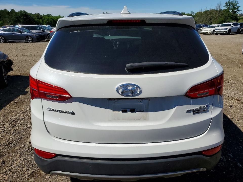 2015 Hyundai Santa fe VIN 5XYZWDLA9FG275290 COPART salvage auction — FRONT END, Md - Cert Of Salvage > 75% Damage, sold $1,350 on 2026-07-20 (photo 6)