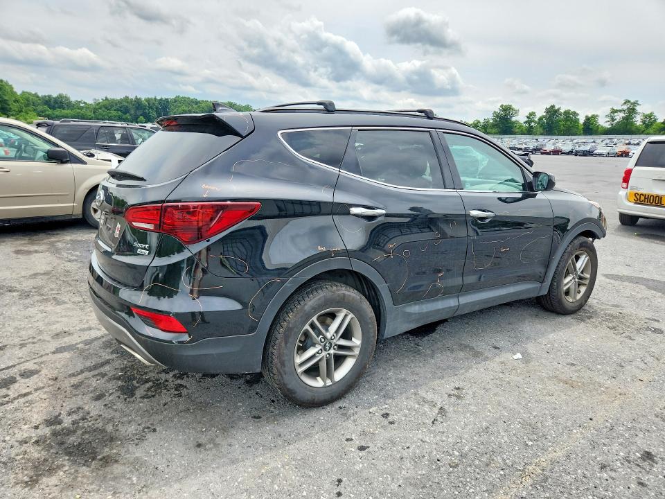2017 Hyundai Santa fe VIN 5XYZUDLB7HG400966 COPART salvage auction — FRONT END, Pa - Certificate Of Salvage, sold $2,350 on 2026-07-07 (photo 3)