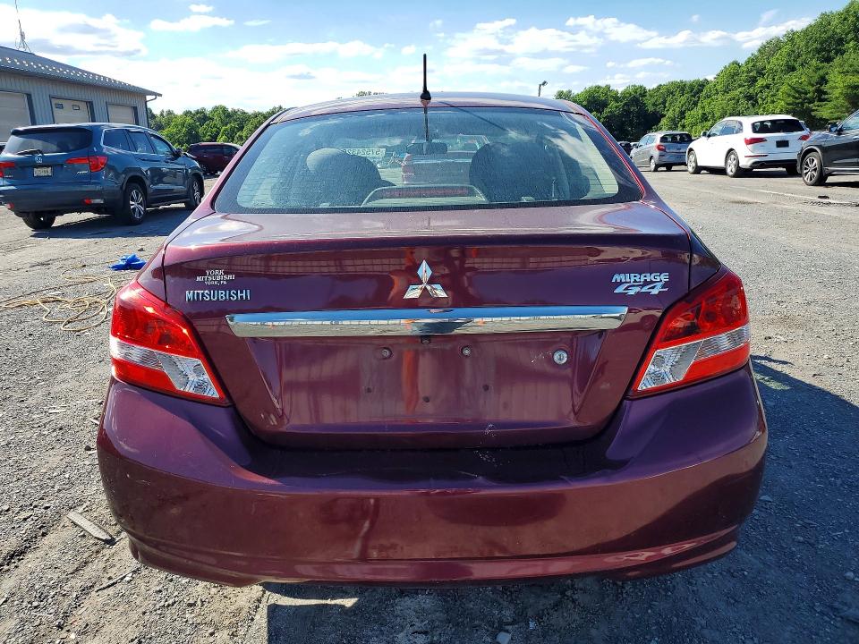 2018 Mitsubishi Mirage VIN ML32F3FJ4JHF05783 COPART salvage auction — UNDERCARRIAGE, Pa - Certificate Of Salvage, sold $2,050 on 2026-07-02 (photo 6)
