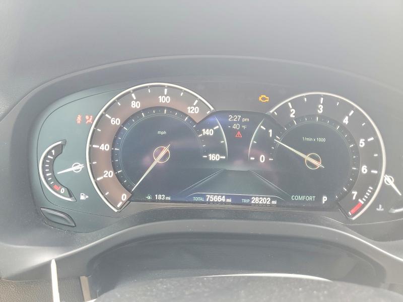 2019 BMW X3 VIN 5UXTR7C53KLE97647 COPART salvage auction — FRONT END, Sc - Cert Of Title-Salvage, sold $7,800 on 2026-07-29 (photo 9)
