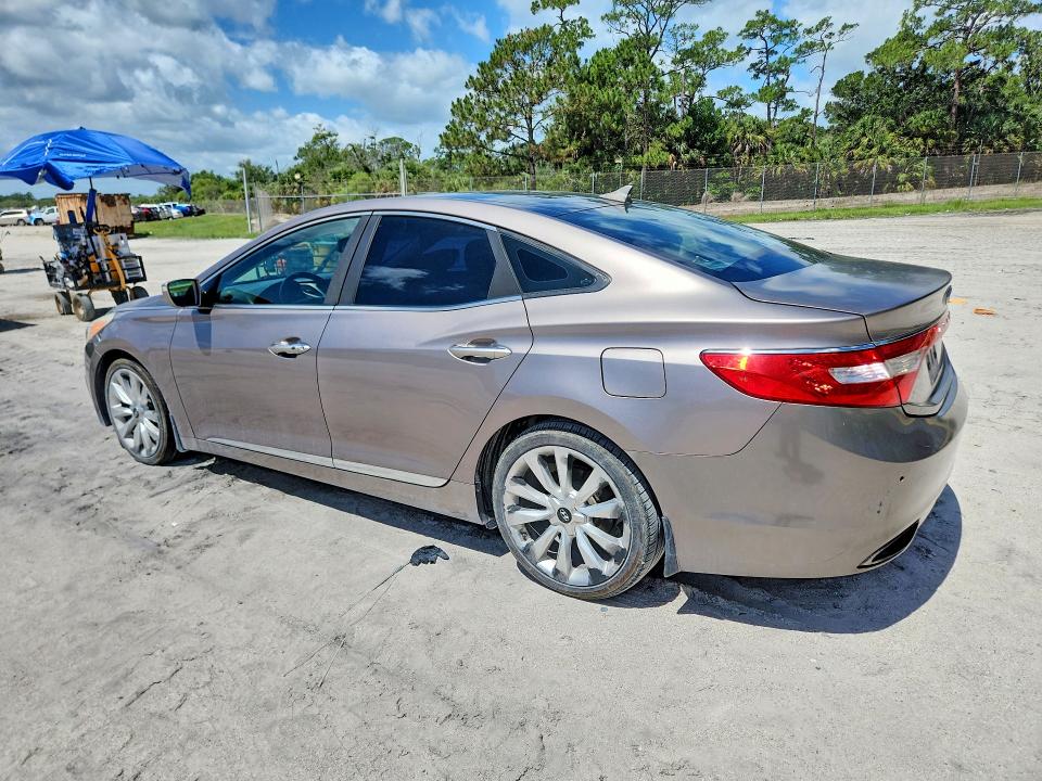 2013 Hyundai Azera VIN KMHFH4JG9DA232999 COPART salvage auction — FRONT END, Fl - Certificate Of Title, sold $650 on 2026-07-09 (photo 2)