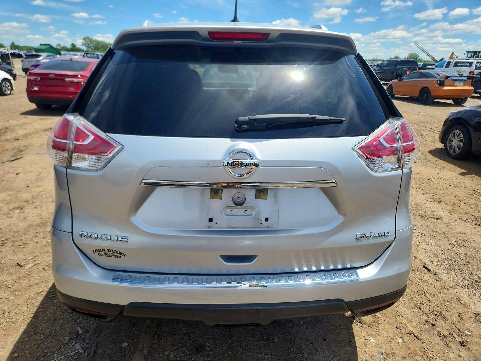 2015 Nissan Rogue VIN KNMAT2MV8FP538782 COPART salvage auction — FRONT END, Il - Salvage Certificate, sold $675 on 2026-07-30 (photo 6)