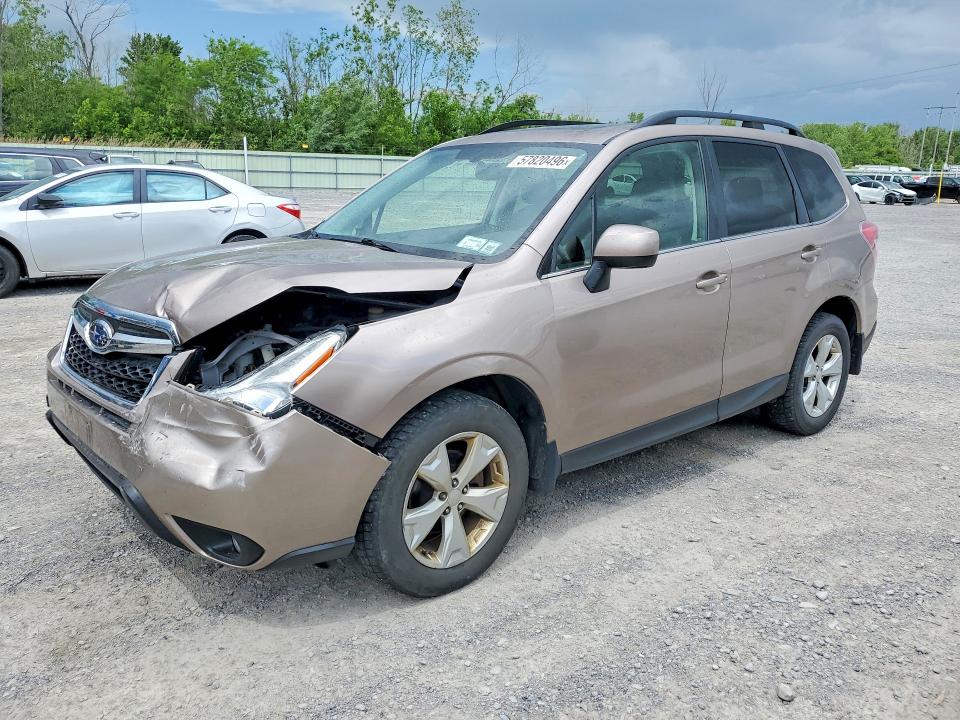 2015 Subaru Forester VIN JF2SJAHC4FH407602 COPART salvage auction — FRONT END, Ny - Mv-907A Salvage Certificate, sold $775 on 2026-07-06 (photo 1)