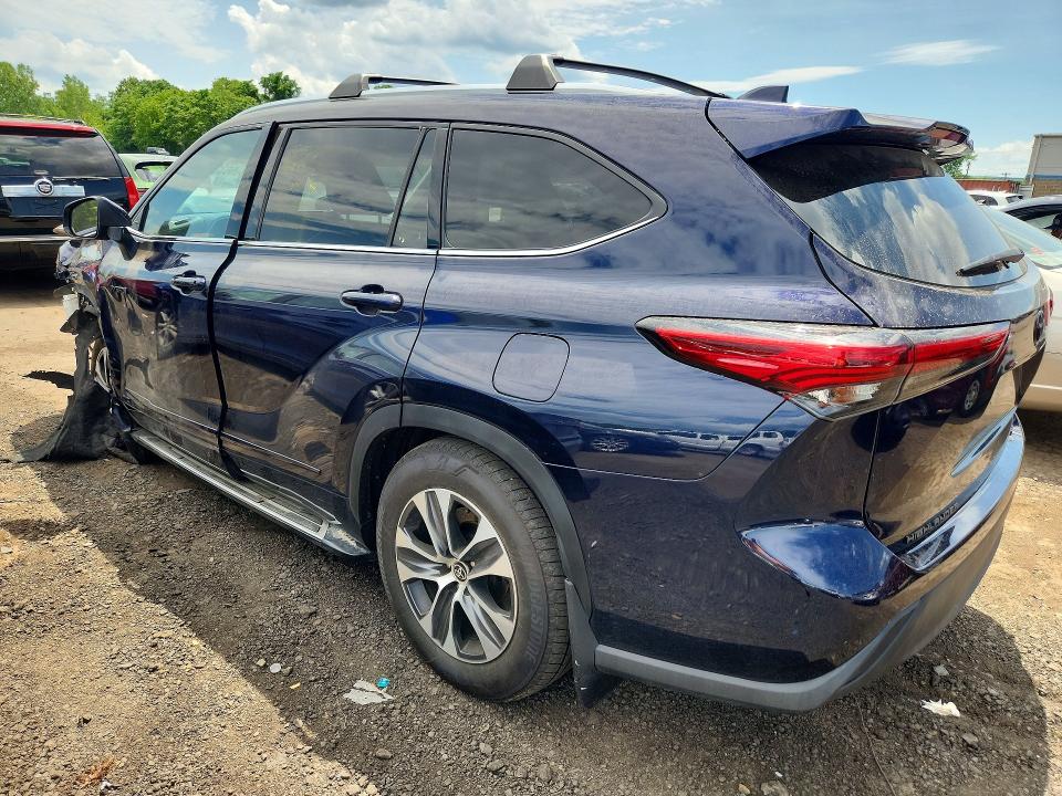2021 Toyota Highlander VIN 5TDHBRCH9MS537259 COPART salvage auction — FRONT END, Ct - Cert Of Title-Salvage, sold $13,300 on 2026-07-10 (photo 2)
