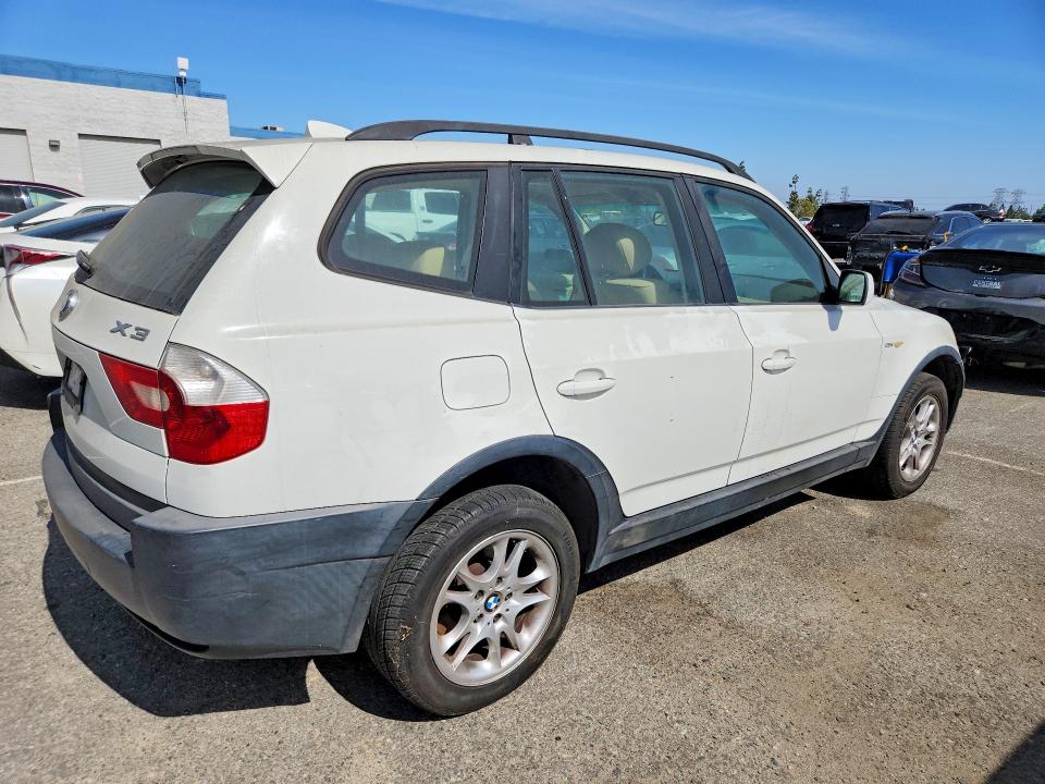 2004 BMW X3 VIN WBXPA73484WA77582 COPART salvage auction — NORMAL WEAR, CA - DIS/DLR/EXP ONLY CLEAN TITLE, sold $400 on 2026-07-16 (photo 3)