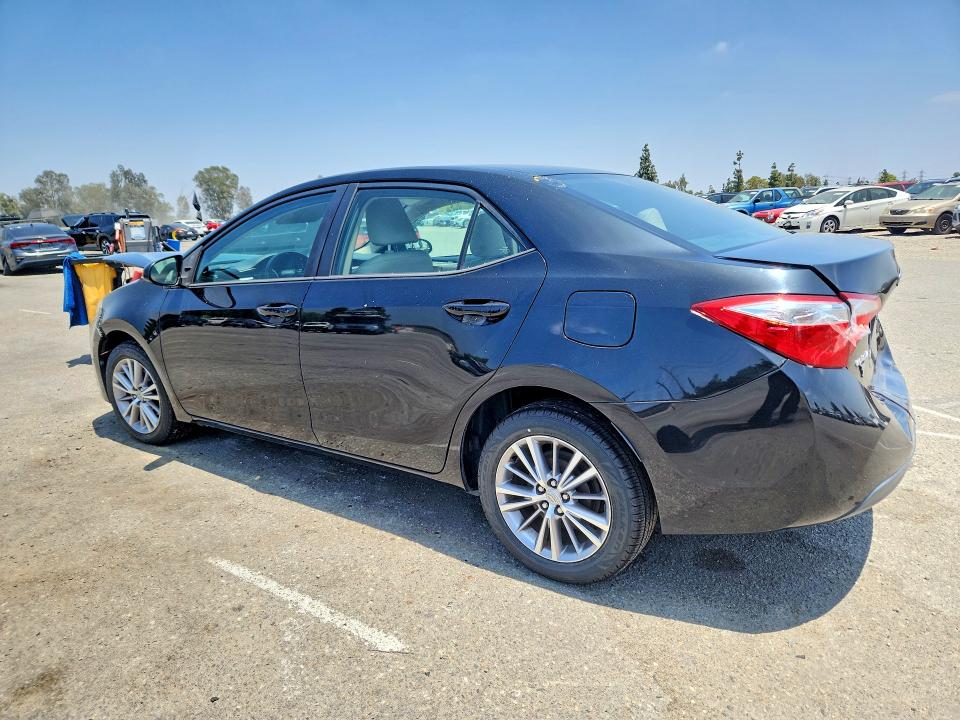 2014 Toyota Corolla VIN 5YFBURHE9EP168069 COPART salvage auction — REAR END, Ca - Salvage Certificate, sold $2,500 on 2026-07-02 (photo 2)