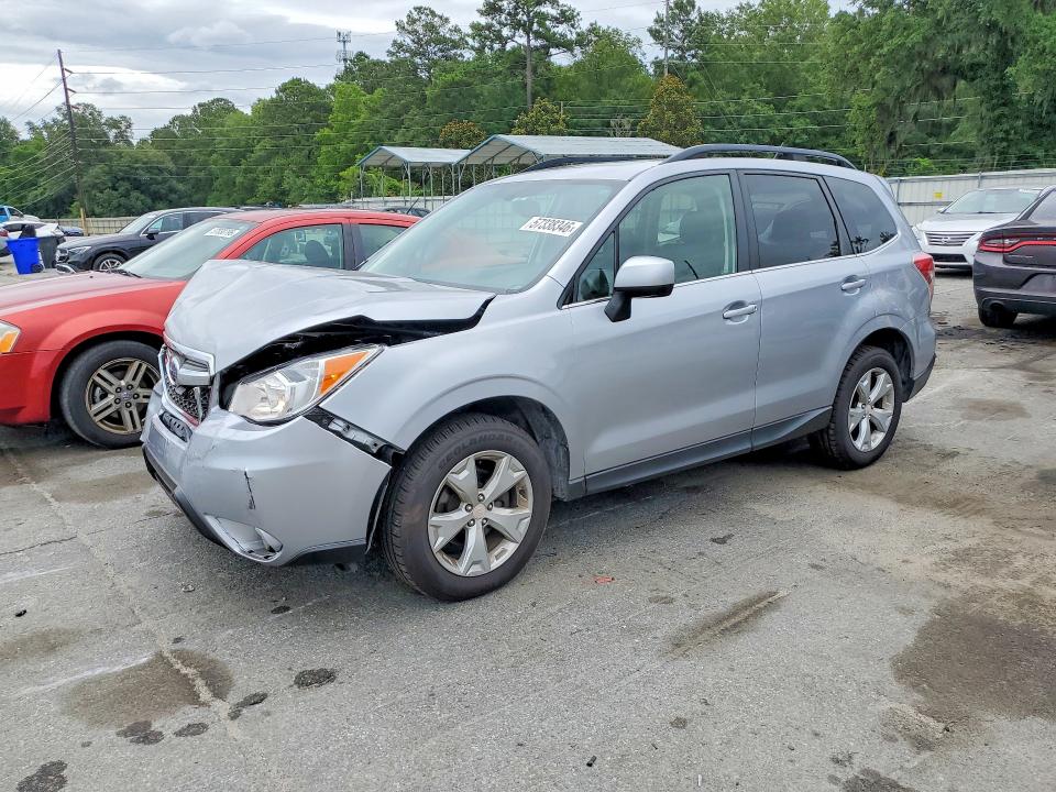 2015 Subaru Forester VIN JF2SJAHC5FH497696 COPART salvage auction — FRONT END, Pa - Certificate Of Salvage, sold $1,200 on 2026-07-09 (photo 1)
