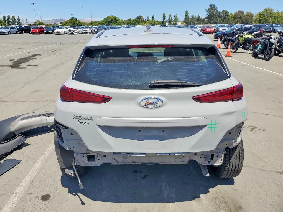 2022 Hyundai Kona VIN KM8K22ABXNU763931 COPART salvage auction — REAR END, Id - Salvage Certificate Of Title, sold $4,950 on 2026-07-31 (photo 6)