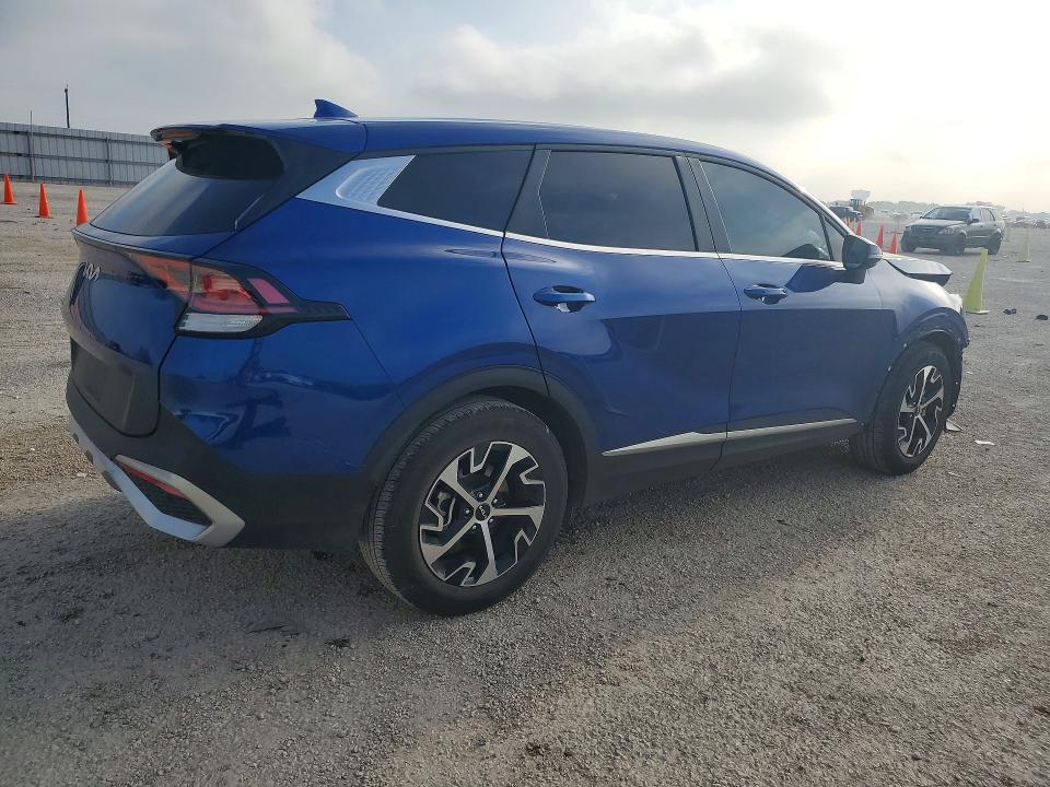 2024 Kia Sportage VIN 5XYK33DF7RG182853 COPART salvage auction — FRONT END, TX - SALVAGE VEHICLE TITLE (P), sold $4,150 on 2026-07-30 (photo 3)
