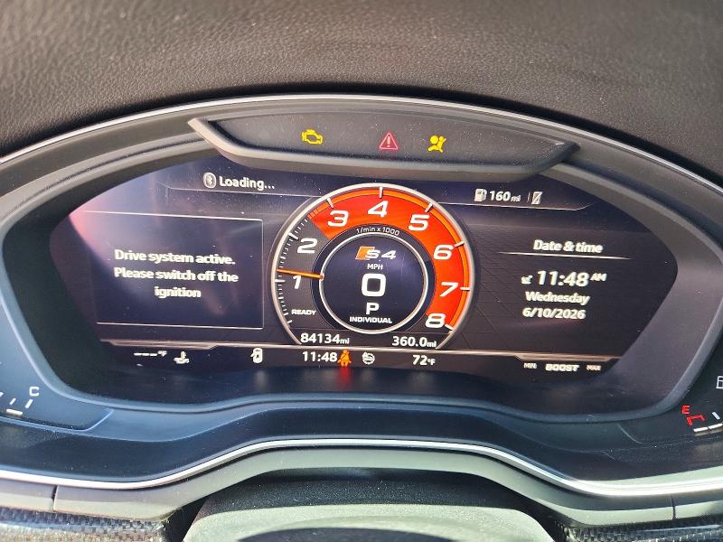 2018 Audi Rs4 VIN WAUB4AF40JA161843 COPART salvage auction — FRONT END, Ut - Salvage Certificate, sold $7,600 on 2026-07-31 (photo 9)