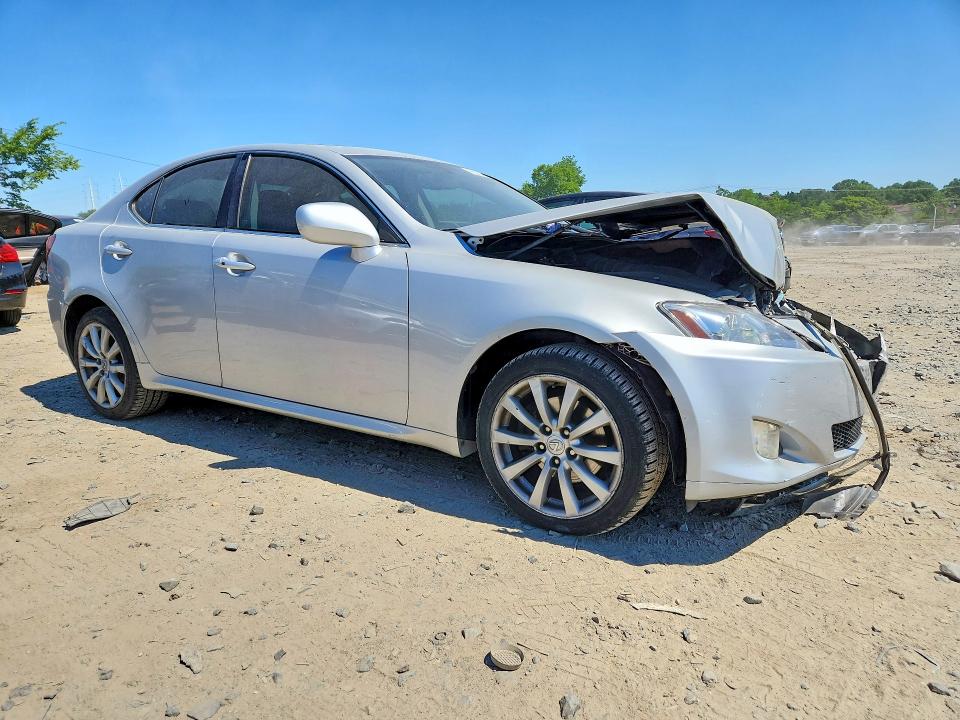 2007 Lexus Is 250 VIN JTHCK262372011521 COPART salvage auction — FRONT END, Md - Cert Of Salvage > 75% Damage, sold $1,300 on 2026-07-28 (photo 4)