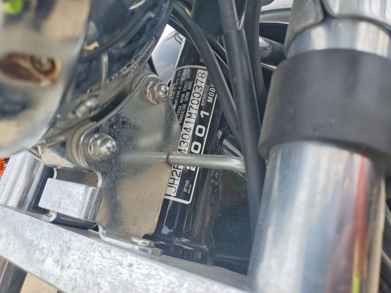 2001 Honda Vf750 VIN JH2RC43041M700378 COPART salvage auction — NORMAL WEAR, Tx - Certificate Of Title, sold $875 on 2026-07-27 (photo 9)
