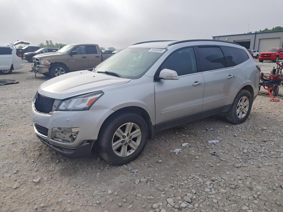 2014 Chevrolet Traverse VIN 1GNKRGKD0EJ210615 COPART salvage auction — FRONT END, Mi - Certificate Of Title, sold $200 on 2026-07-09 (photo 1)
