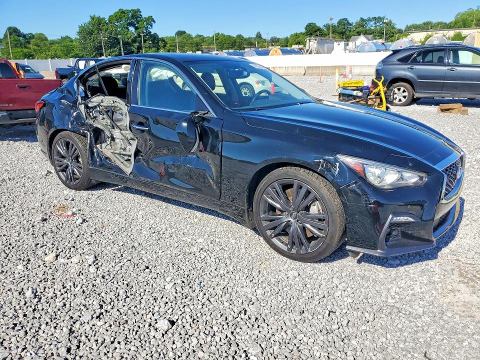2019 Infiniti Q50 VIN JN1EV7ARXKM557932 COPART salvage auction — SIDE, Oh - Cert Of Title-Salvage, sold $1,850 on 2026-07-24 (photo 4)