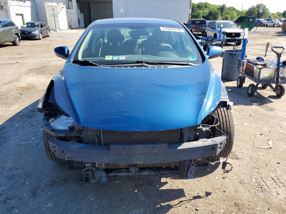 2015 Hyundai Elantra VIN KMHDH4AE8FU458815 COPART salvage auction — FRONT END, Va - Cert Of Title - Salvage, sold $1,350 on 2026-07-22 (photo 5)